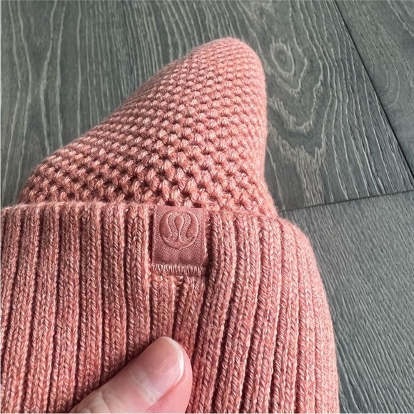 Lululemon Fleece-Lined Knit Beanie in Heathered Pink Savannah main image 4
